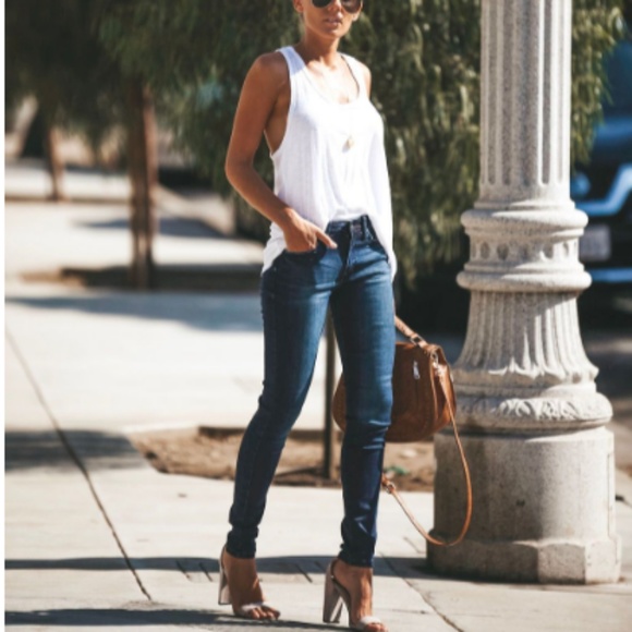 MALORY Classic Dark Wash Skinny Jeans - Picture 7 of 7